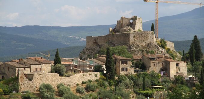 Vue sur Castiglione d'Orcia