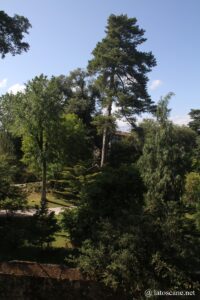 Vue sur le jardin botanique à Lucques