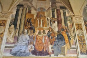 benedetto-scomunica-due-religiose-e-le-assolve-poi-che-furono-morte-sodoma-chiostro-abbazia-monte-oliveto-maggiore