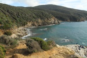 Vue de la Buca delle Fate, promontoire de Piombino