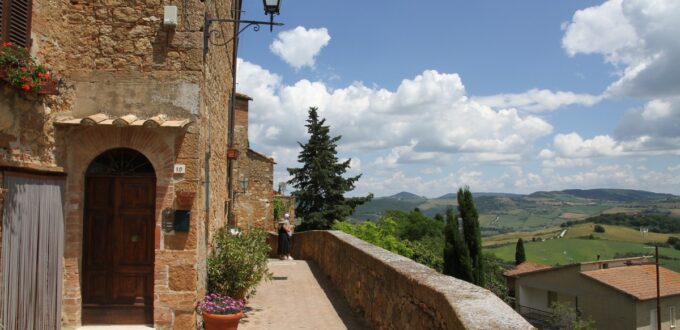 Veduta dalla camminata panoramica di Pienza