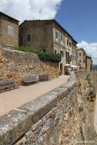 Vue de la promenade panoramique à Pienza