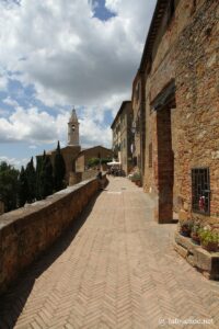 Vue de la promenade panoramique à Pienza