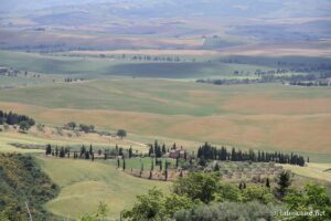 Panorama depuis la promenade panoramique à Pienza