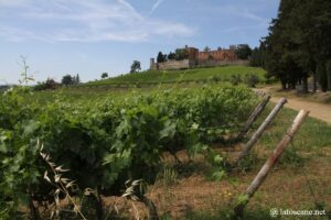 Photo du château de Brolio et du domaine dans le Chianti