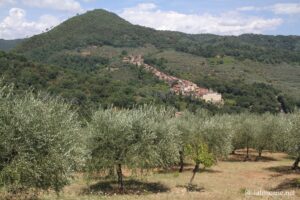 Panorama sur Collodi en Toscane