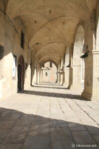 Photo du portique du Palais des Anciens à Pistoia