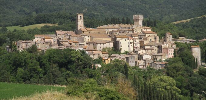 Vue sur San Casciano dei Bagni