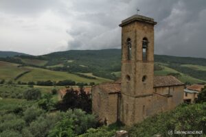 Vue sur San Dalmazio en Toscane