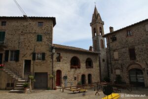 Photo du bourg de San Gusmé, Chianti