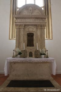 Photo du tabernacle de Rossellino, Dôme de Pienza