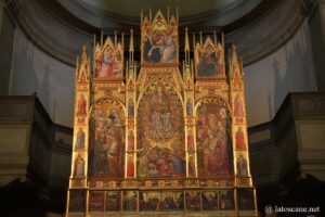 Photo du triptyque de Taddeo di Bartolo dans la cathédrale de Montepulciano