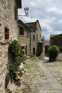 Photo des rues du centre historique de Cortone