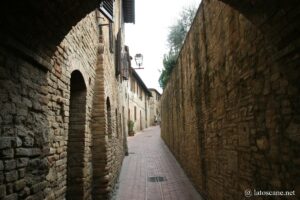 Photo des rues de San Gimignano