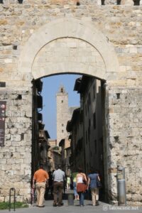 Photo des rues de San Gimignano
