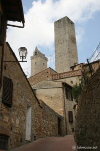 Photo des rues de San Gimignano