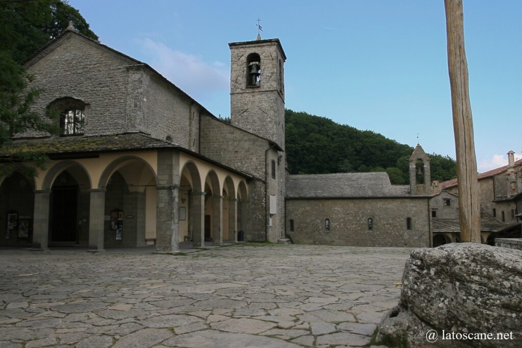 View of the sanctuary of Alverne in Tuscany