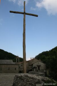 View of the sanctuary of Alverne in Tuscany