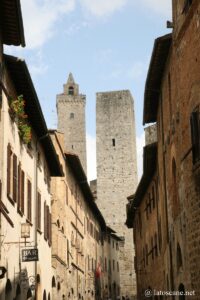 Photo des rues de San Gimignano