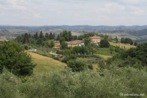 Paysage de la basse val d'Elsa en Toscane