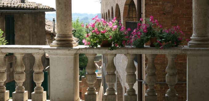 Foto delle logge della casa-santuario di Santa Caterina di Siena