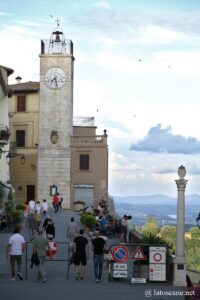 Photo du clocher de Chianciano en Toscane