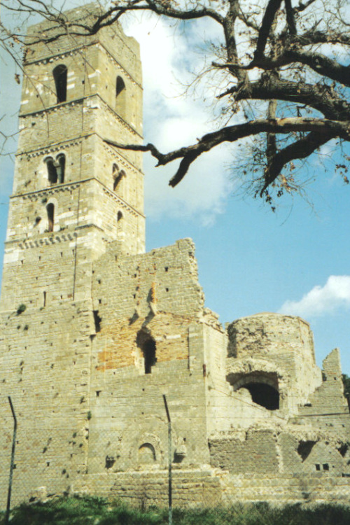 Abbaye de San Rabano, parc de la Maremme