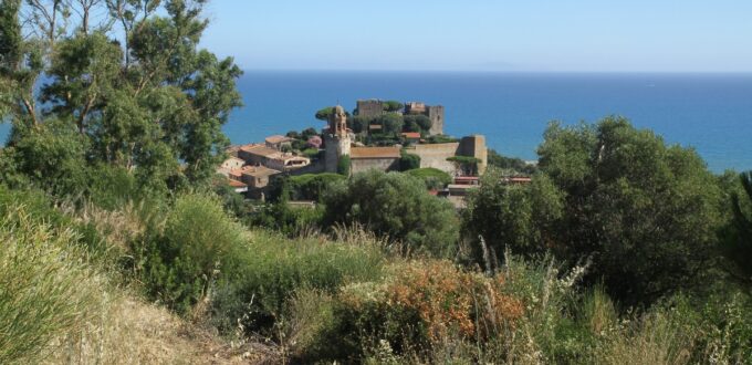 Panorama sur Castiglione della Pescaia et la côte