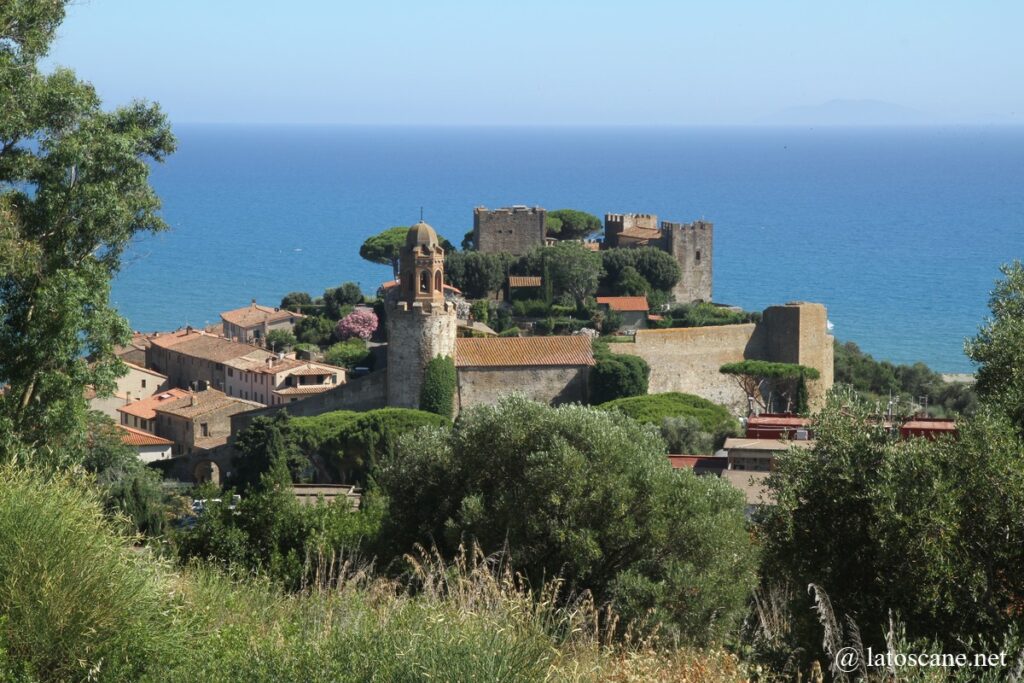 Panorama sur Castiglione della Pescaia en Toscane