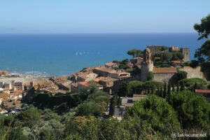 Panorama sur Castiglione della Pescaia et la côte