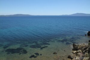 Vue sur la côte et le golfe à Talamone